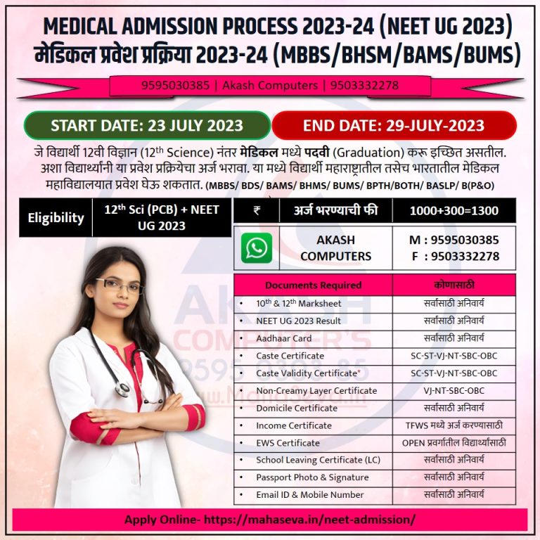 Read more about the article Medical Admission Process 2023-24