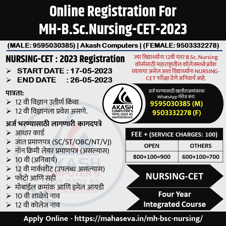 You are currently viewing MH-B.Sc.Nursing-CET-2023
